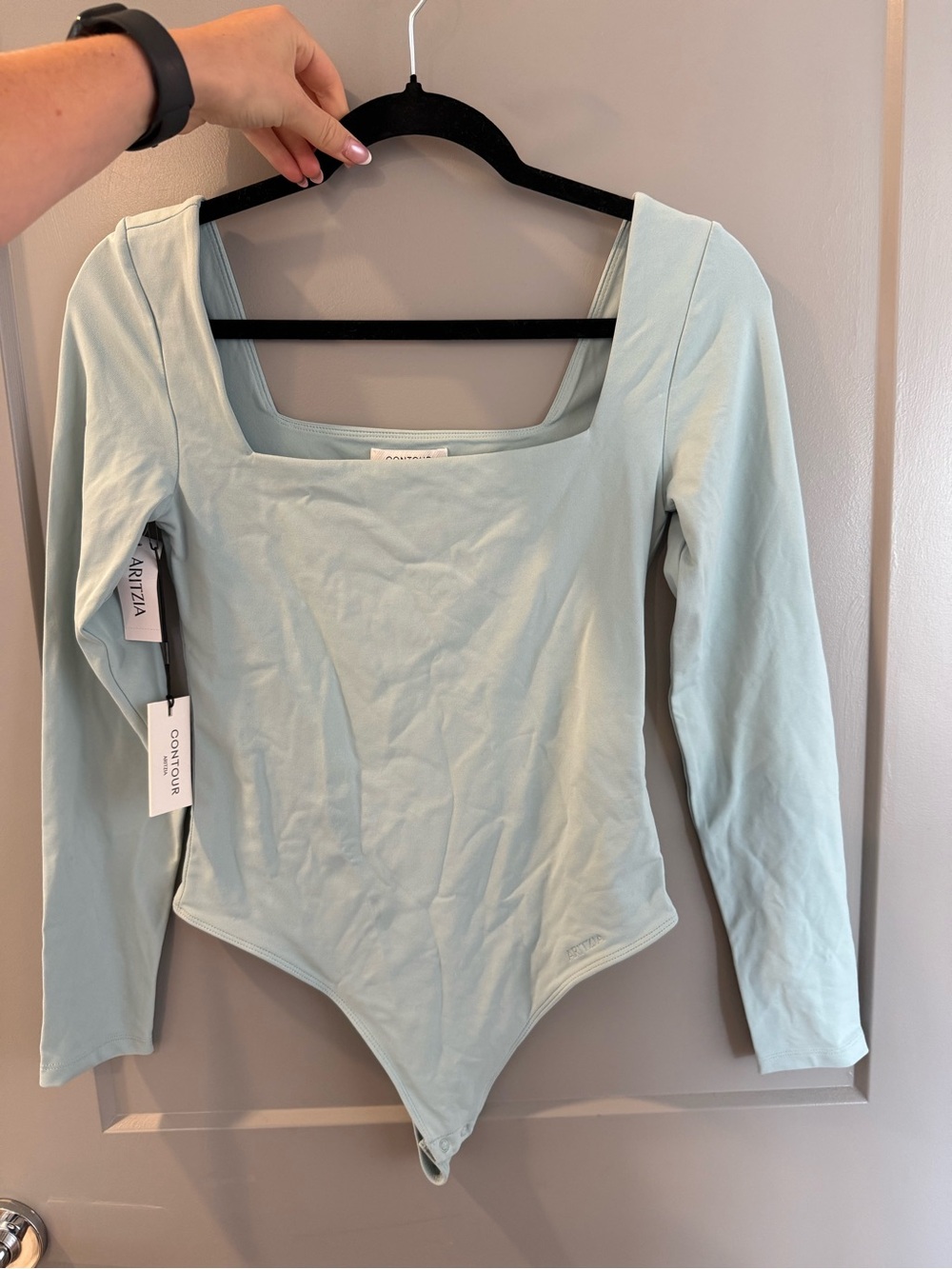 Aritzia Long-Sleeve Square Neck Bodysuit